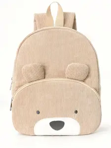 Cute Bear Plush Backpack for Kids, Casual Fashion School Bag, All Seasons Plain Design, Stylish Cartoon Fleece Back Pack, School Backpacks
