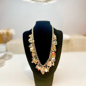 Cali Charm’s Custom Charm Necklace Gold Flower Pendant