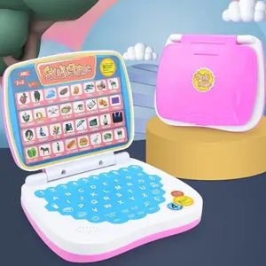 Child's Interactive Laptop Model Toy, Portable Learning Machine Learning Tool for Kids 3 Years and Up, Fun Typing Game with Alphabet and Words, Ideal for Parent-Child Activities