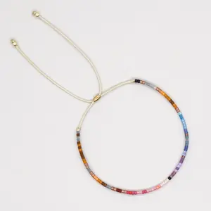 Summer Dopamine Style Beaded Bracelet - Fine Hand-Woven Friendship Bracelet with Vibrant Beach-Inspired Colors, Perfect Gift for Couples, Friendship Bracelets