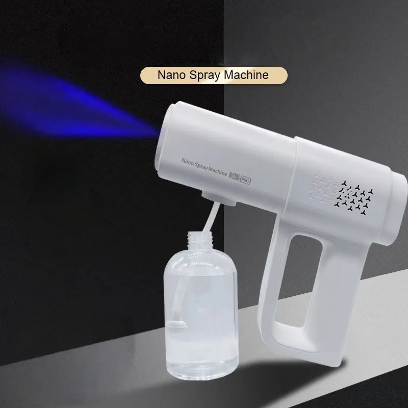 Portable USB Rechargeable Nanometer Disinfectant Cleaning Sprayer, 380ML Capacity, Multi-Use for Home, Garden, Hair Care, Long Battery Life, Appliance