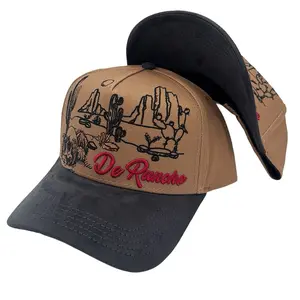 De Rancho Sierra Dust a-frame hat (Brown/Black)
