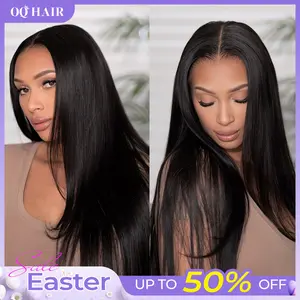 [Free Upgraded] OQ HAIR Wear And Go Glueless Wigs Pre Cut 7x5 HD Straight Lace Human Hair Wigs Pre Bleached Tiny Knots Beginner Friendly #TikTokShopBlackFriday