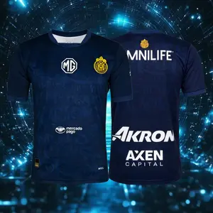24 25 Chivas de Guadalajara Mexico LIGAMX Third Away Blue Short Sleeve Soccer Jersey Fans Version