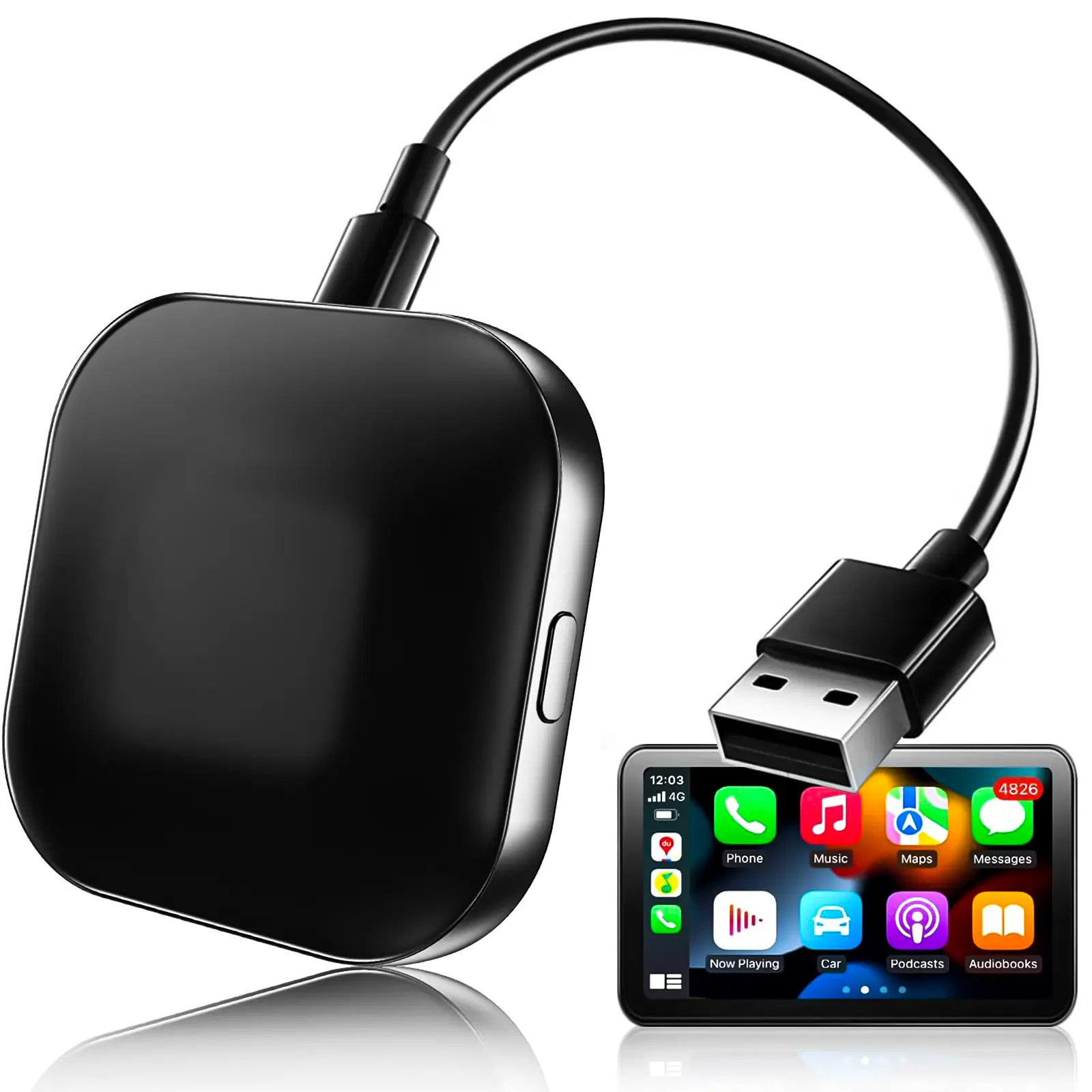 Wireless CarPlay Adapter,  Convert Wired to Wireless CarPlay, works with Apple and Android , Plug-and-Play Dongle, Gift for Father