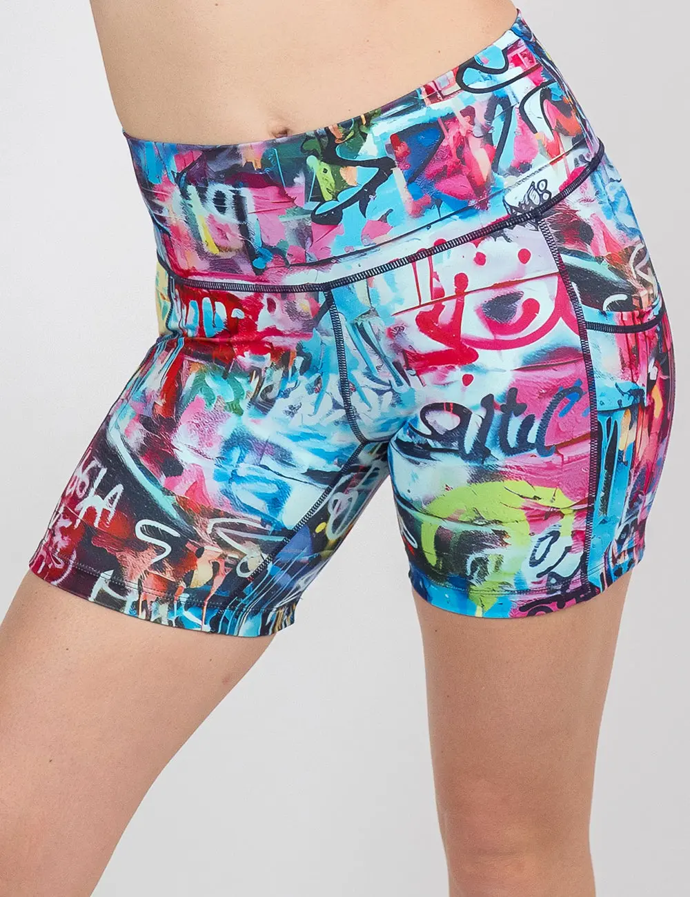 CVG Shorts Concrete Canvas Beach Style, Colorful, Fitted, Active Shorts, M, Swimming, Bottoms, Compression