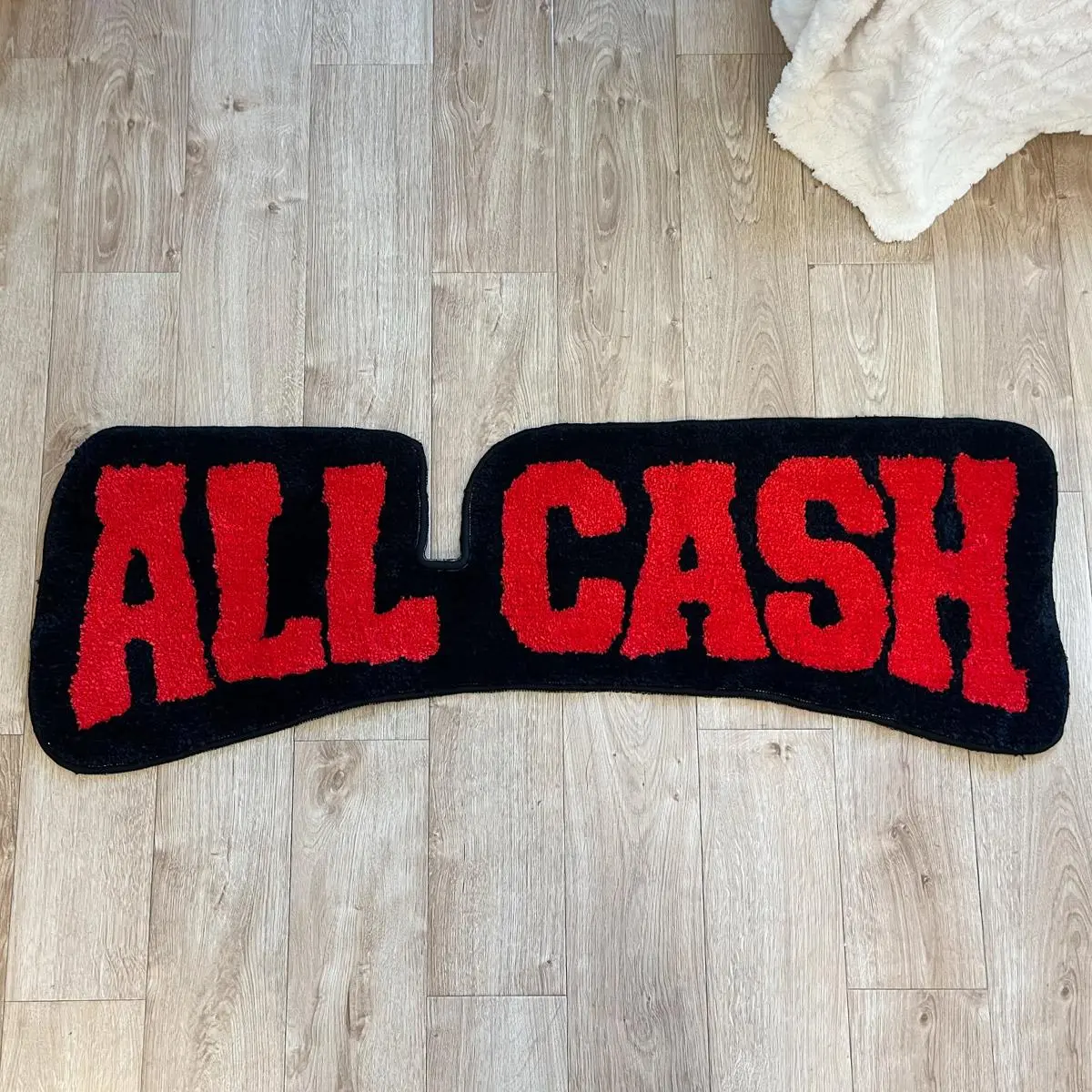 All Cash Letter Pattern Tufted Decorative Area Rug, Shaggy Rug, Fluffy Area Rug, 1 Count Non-slip Soft Floor Mat, Decorative Carpet for Home Living Room Bedroom, Room Decor, Trending Home Decor 2024