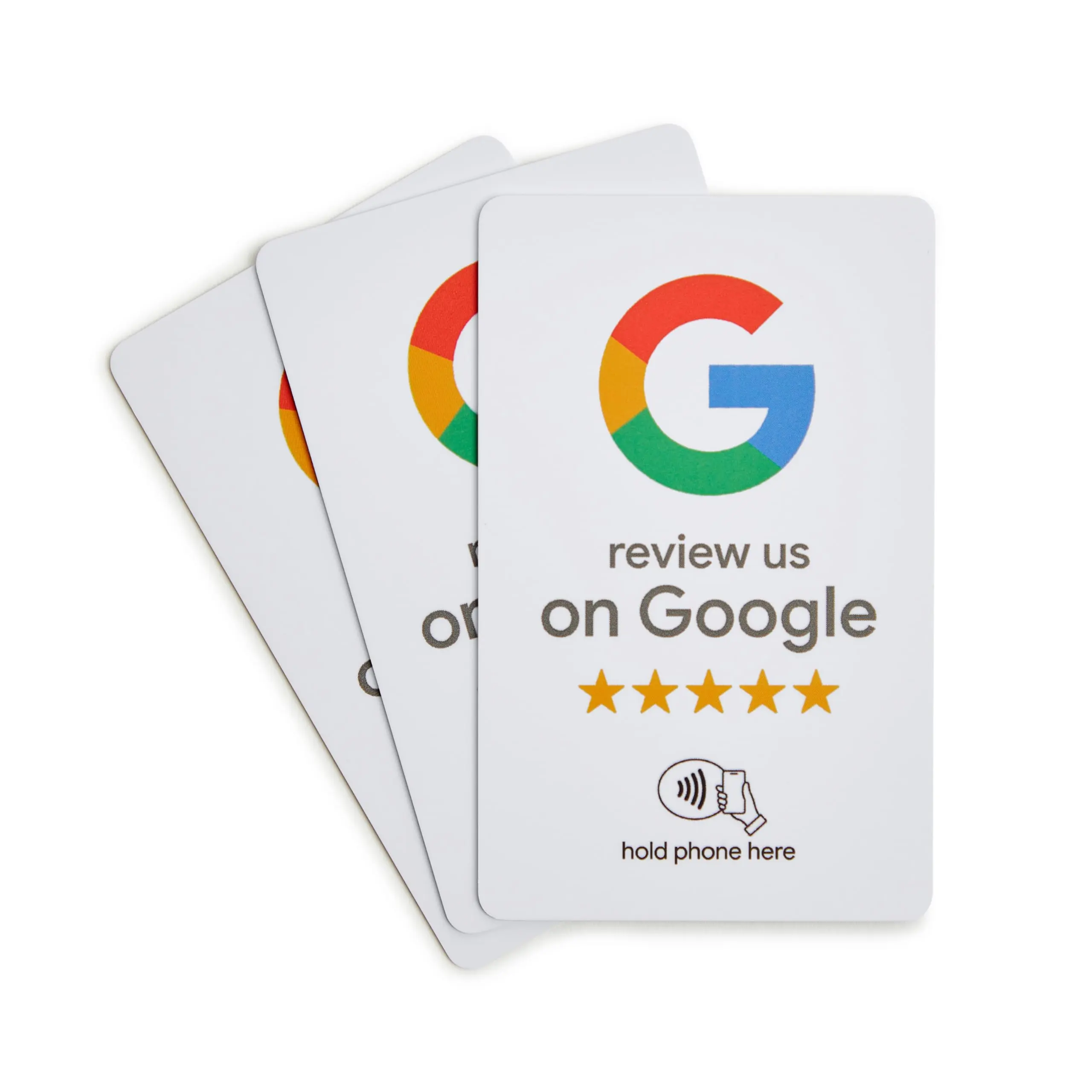 ProsperQR - Google Review Card - NFC and QR Code, Easy Setup, for All Businesses (3-Pack)
