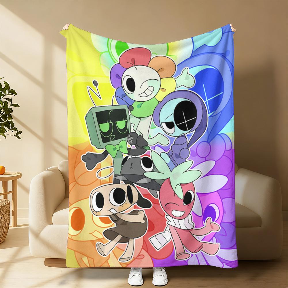 Soft Funny Throw Blanket Dandy's World Blanket Flannel Funny Warm Throw Blankets for Boys Girls Birthday Gift Sofa Bed Home Summer Suitable for all four seasons A gift suitable for fans, friends and children