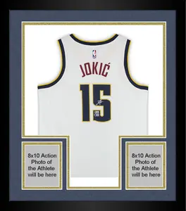 Framed Nikola Jokic Denver Nuggets Autographed White Nike Association Swingman Jersey - BAS - Fanatics Authentic Certified
