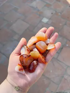 Mystery Carnelian Agate Tumbled Stones