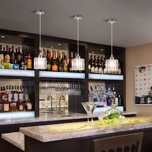 Scandinavian-style crystal pendant light, bedroom headboard lamp, cozy lighting, modern minimalist dining room chandelier, Ambient Decoration Lamp