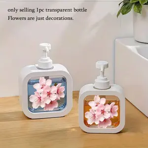 Cute Plastic Liquid Soap Dispenser Bottle, Soap Container, Portable Pump Style for Kitchen Sink, Bathroom & Home, Festive Design, Durable Material, 300ML Capacity