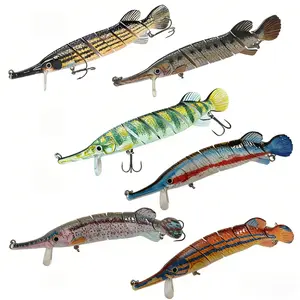 Realistic Swimbait 17.8cm 73g Multi Jointed Lure with 3D Scales All Water Bass Walleye Killer