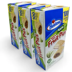Hostess Snack Size 100 Calorie Mini Fruit Pies | 3-Pack, 12 Count Box | Apple (36 Pies Total)