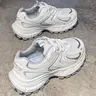 Women's Colorblock Dad Shoes Trendy Walking Shoes Spring & Fall New Breathable Mesh Thick Sole Height Increasing Athletic Walking Shoes Casual Outdoor Sports Shoes Thick Soled Shoes Trending Shoes