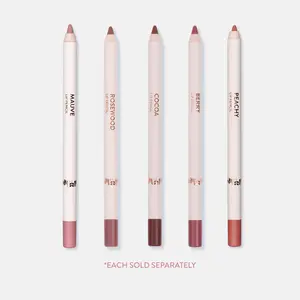 Red Aspen Creamy Lip Liner with Jojoba Oil Long-Wear Feather-Proof Formula 5 Shades