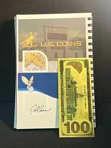 Signed 2026 Official Red Book by Jeff Garrett with Bonus Gold-Plated Note