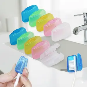 Reusable Toothbrush Head Cover - Anti-Dust, Antibacterial, Moisture-Proof Protection Case for Travel, Camping & Home Use. Easy to Clean, Durable Hygiene Kit for Brush Heads - Essential for Everyday Use. Bathroom Accessory