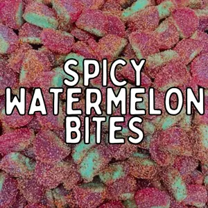 SPICY Juicy Watermelon Bites - 8 Ounce Sweet Chewy Candy Snack