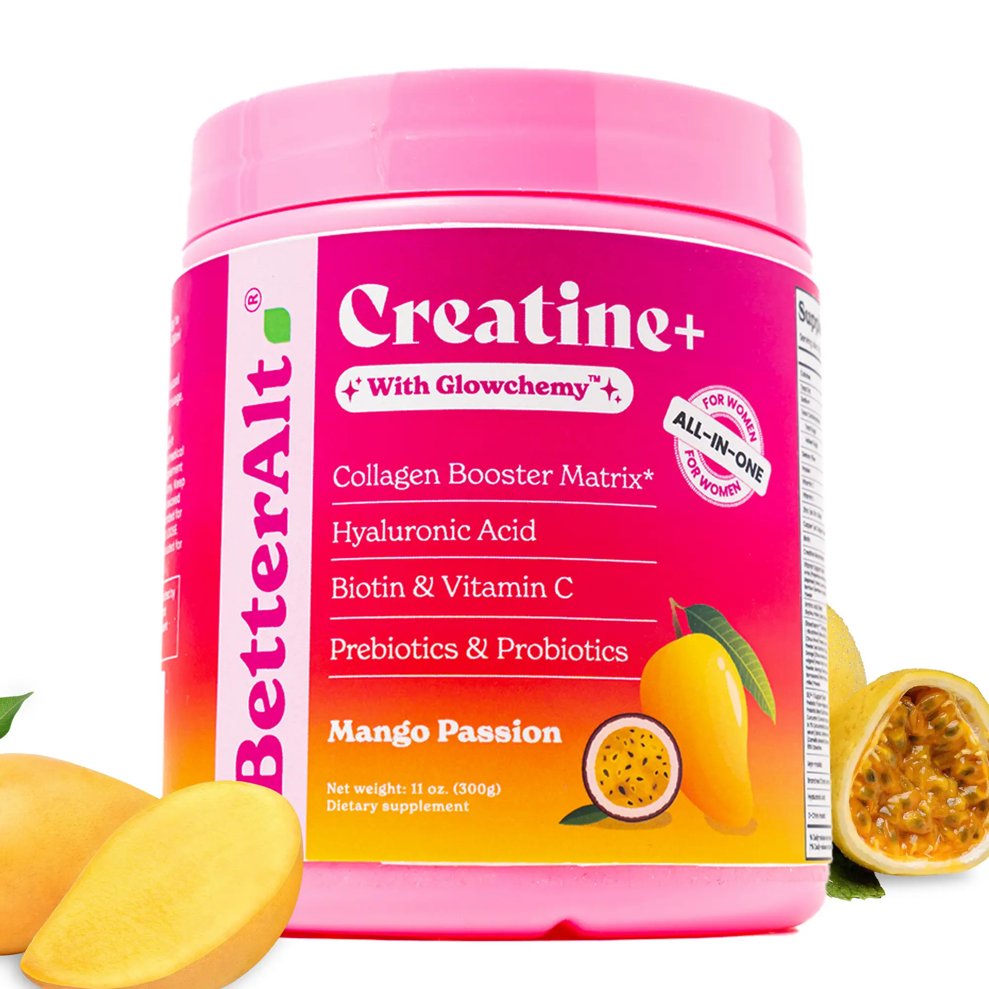 BetterAlt Women's Creatine+ with Glowchemy | All-in-one Formula | Beauty & Build...