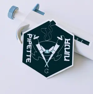 Pipette Ninja Vinyl Sticker