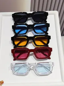 5 Pcs Fashionable Classic Oval Frame Glasses, Ideal for Men & Women, Perfect for Outdoor Parties, Vacations, Travel, Decor, Photo Props, Gifts