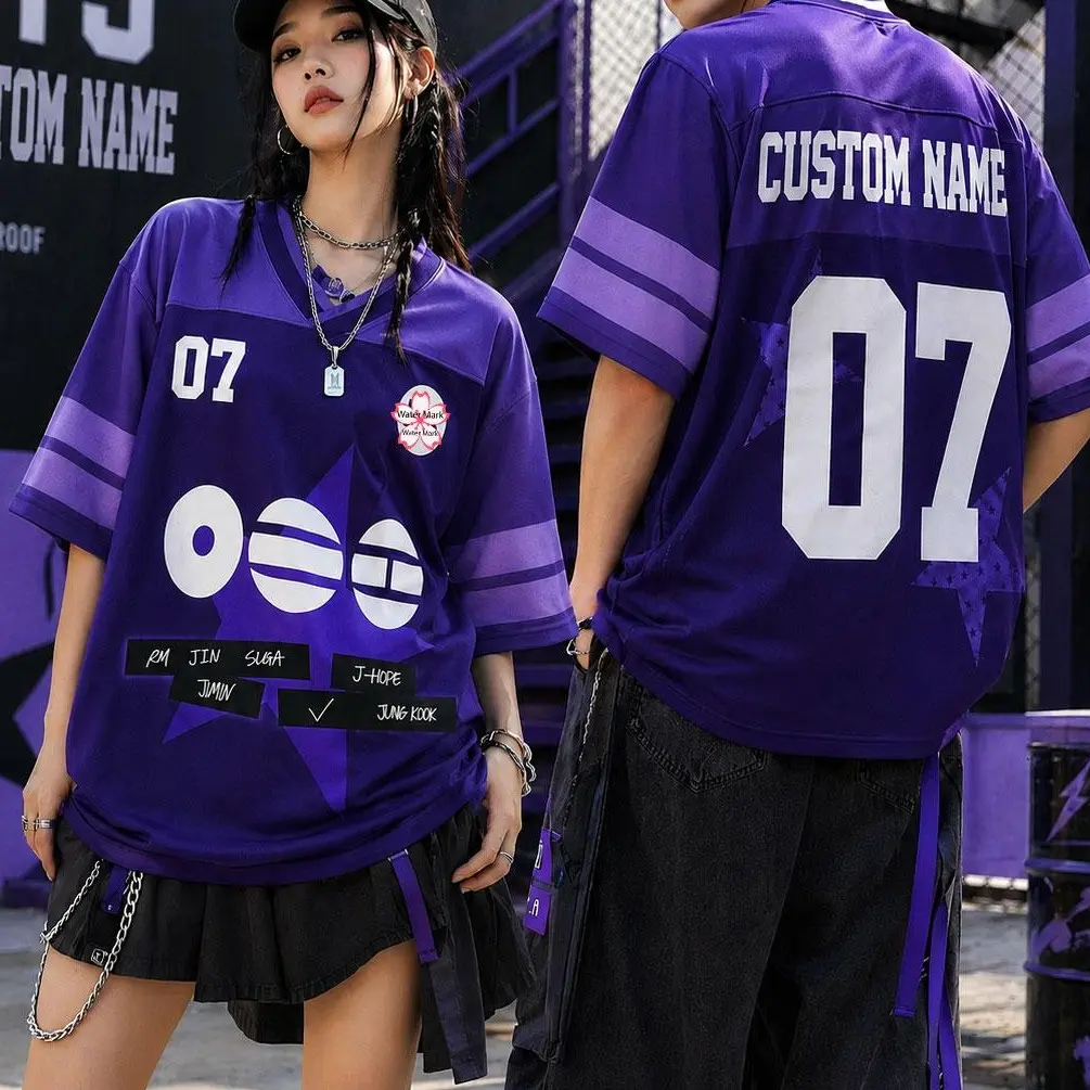 Custom Bangtan Football Jersey Arirang, Kpop Gift for Bangtan Fans, V-neck Bangtan Shirt, Bangtan World Tour 2026 Merch Army Jersey