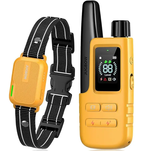 Jugbow Dog Collar - 4200FT Collar with Remote IPX7 Waterproof Collar with 4 Training Modes, Security Lock, Rechargeable e-Collar for All Breeds Outdoor