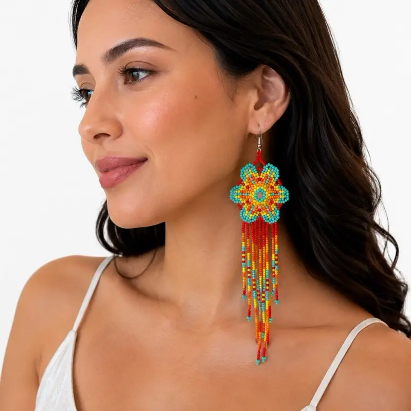 Aretes Artesanales Hechos a Mano