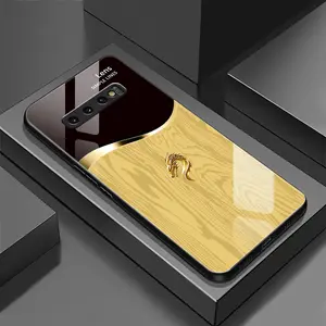 Suitable for [Galaxy S10] Personality simple split dragon pattern creative business high-end anti-drop glass mobile phone case affordable anti-drop anti-fingerprint-888