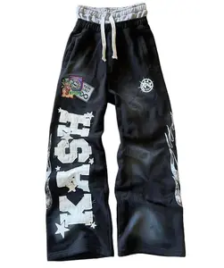 Vintage Y2K Graphic Joggers with Double Waist & Embroidery Streetwear for All Seasons Comfortable Stylish Casual Elegance Flattering Fit Y2K Fashion Vibe