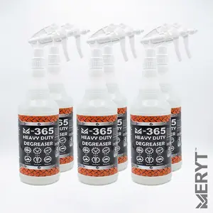 M365 Heavy Duty Degreaser 32 oz Spray Bottle Pack of 6 Water-Based Biodegradable & Powerful Cleaning Solution for Homes Garages & Workshops