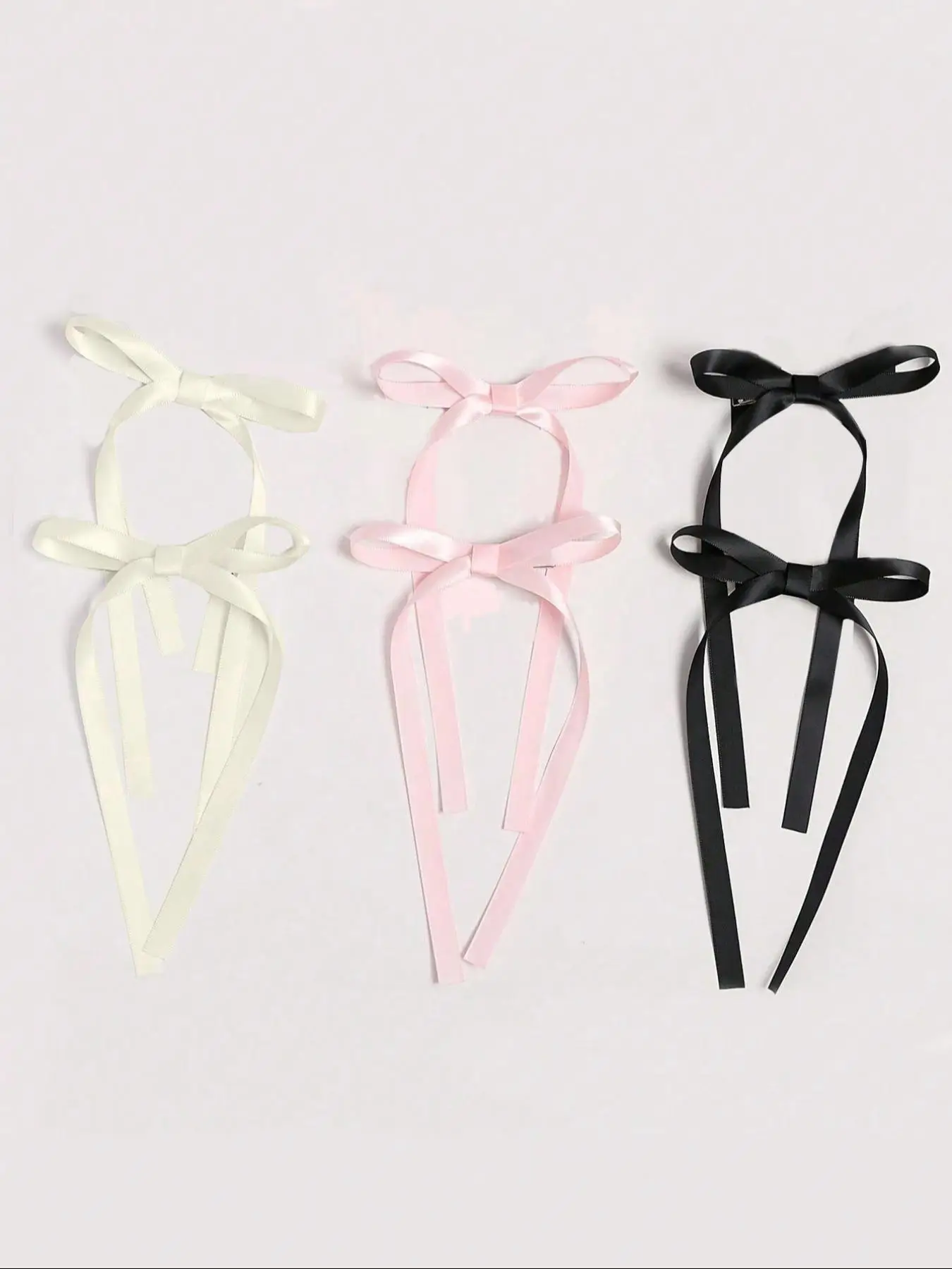 Cute Bowknot Ribbon Design Hair Clips, Cute Hair Accessories for Women & Girls, Minimalist Headwear Suitable for Hair, Fashion Hair Accessories for Pa