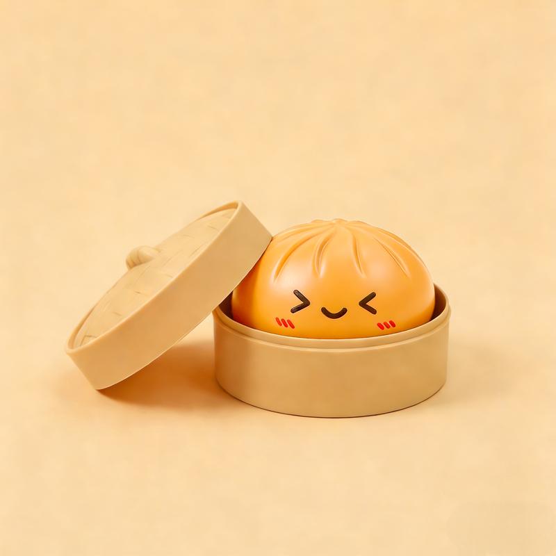 Expressive Big Dumpling Squishy - Mystery Bun Fidget Toy, Soft TPR Material, Stress Relief, Unboxing Surprise,Random Style per Pack.Valentine's Day and Easter gifts, suitable for children to exchange gifts