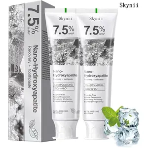 Skynii 7.5% Nano Hydroxyapatite Toothpaste, Advanced Enamel Protection, Deep Cleaning, Fluoride-Free Formula with Gentle Mint, Freshens Breath, for Sensitive Teeth