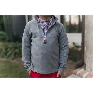 Andes Quarter Zip Lightweight Heather Gray Pullover