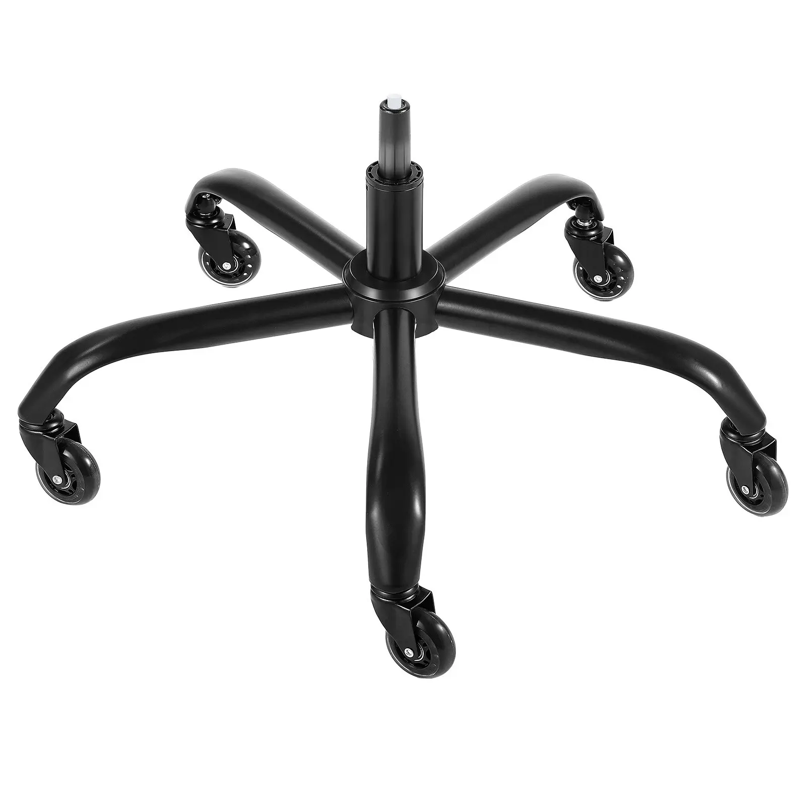 VEVOR Office Chair Base Replacement, 28, 2500 lbs Static Load Capacity, Heavy Duty Universal Computer Desk Chair Stool Base Part with 5 Casters and Gas Cylinder, Desk Chair Base Replacement, Black