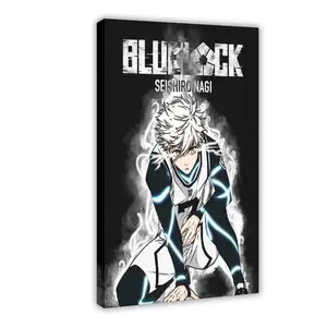 Anime Blue Lock Seishiro Nagi V Canvas Poster Wall Art for Home Bedroom Office Dorm Room Decor