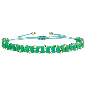 KELITCH Bracelets Miyuki Tila Mix Beads Intertwined Ajustable Friendship Bracelet Jewelry Beaded