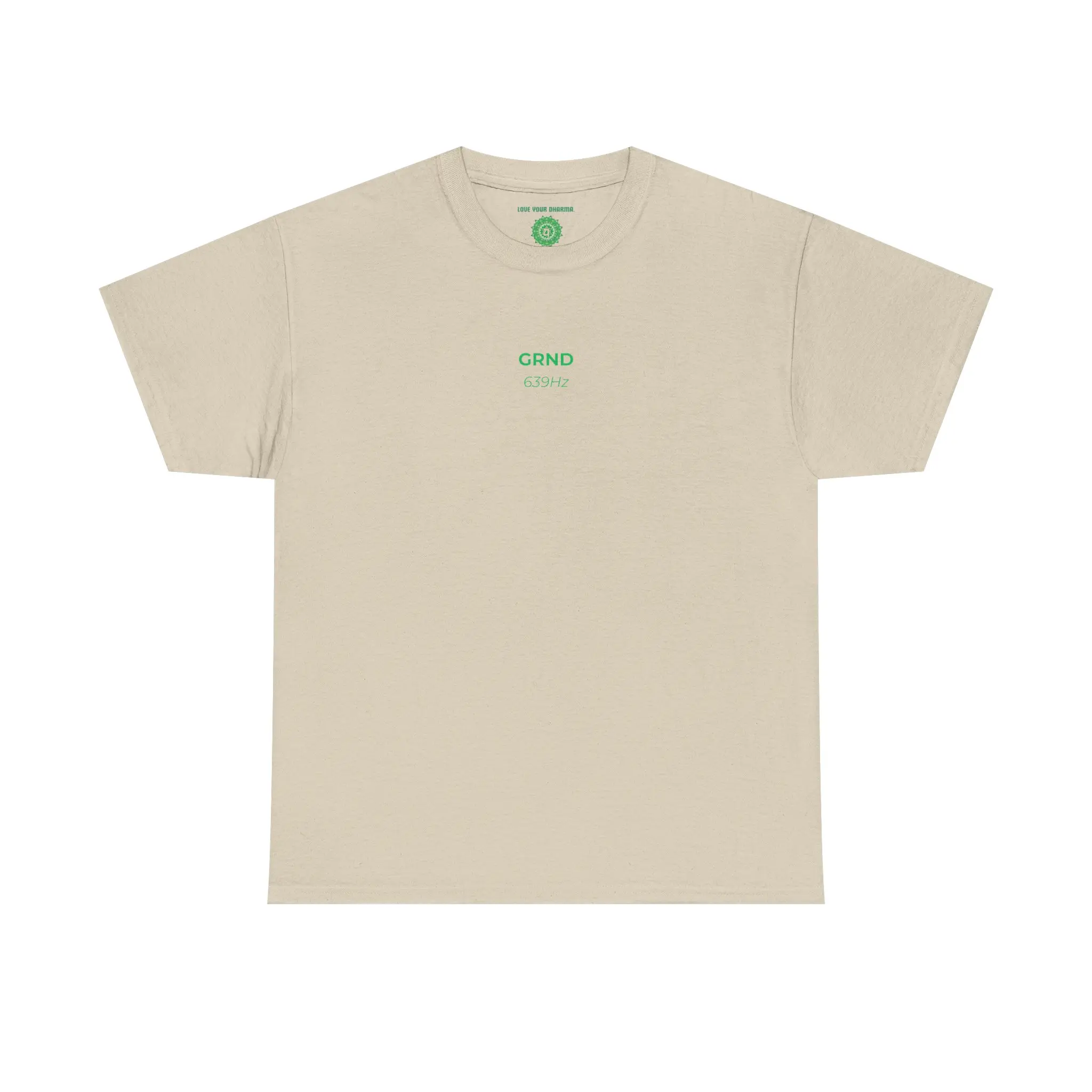 GRND Anahata Heart Chakra GREEN 639Hz Frequency Yoga Tee | Chakra Healing Shirt