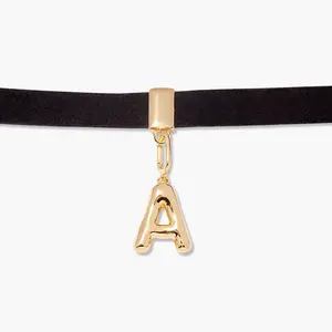 Samantha Initial Charm Choker