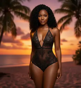 Suri Asimi Embroidery Swimsuit