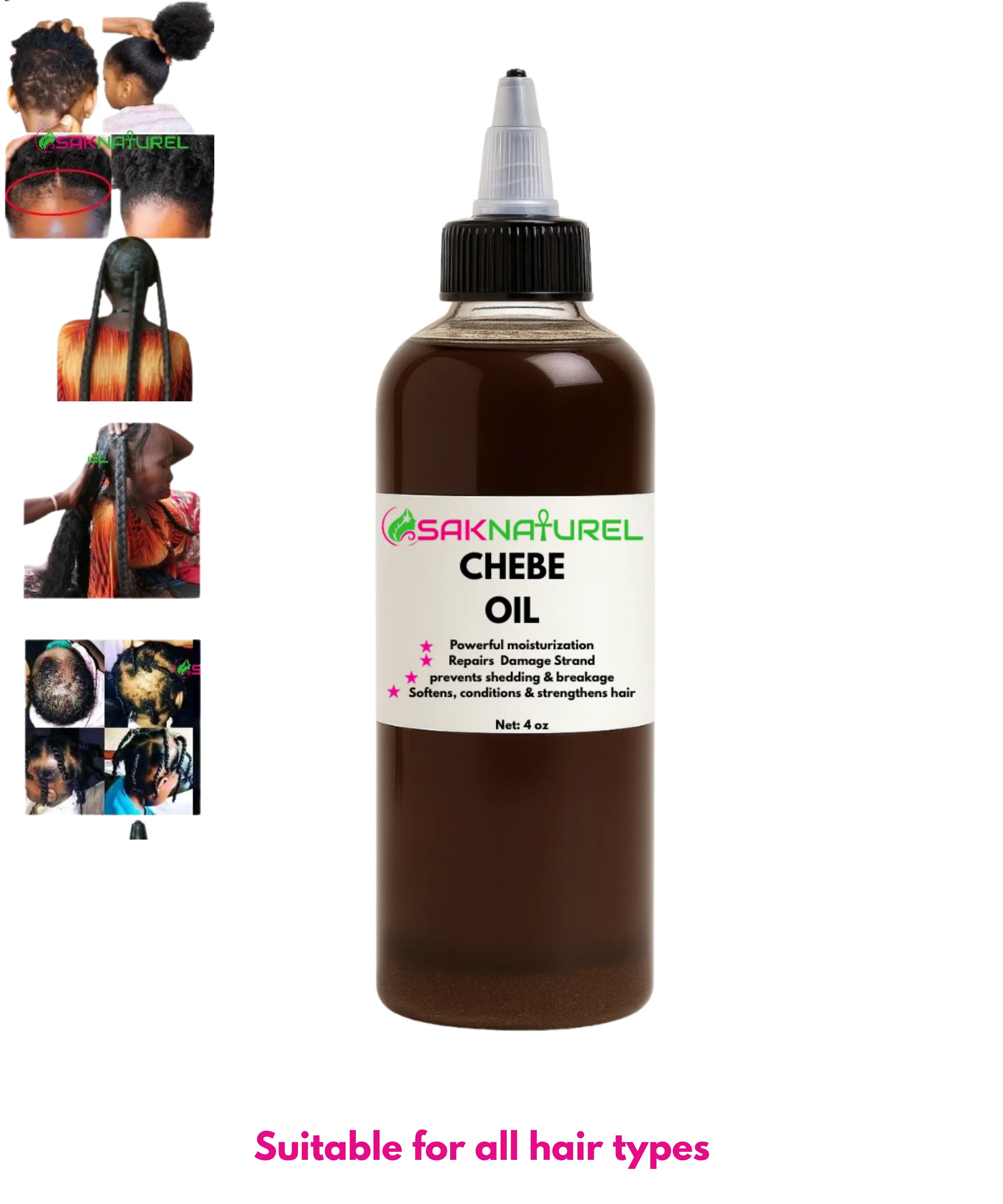 CHEBE HAIR GREASE Rosemary Fenugreek Hair Growth oil - Long Hair - Thick Hair - Fast Hair Growth - Ayurverdic Hair growth oil - Rosemary Hair Oil - Hibiscus Hair growth oil - Indian Hair Growth oil - Chebe Hair Growth Oil Edge Growth Grease- Hair & Edge