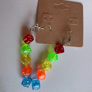 Dice earrings