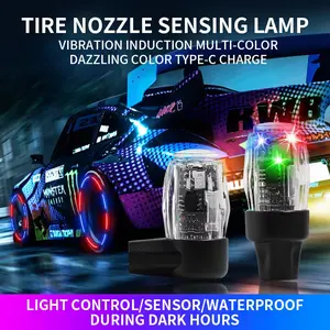 4PCS Colorful Motorcycle Car LED Wheel Valve Lights USB Charging Auto Wheel Tire Valve Caps Hub Decorative Lamp Dustproof Cove 1 sold byShop1104929656 Store (4.3 | 407 sold )