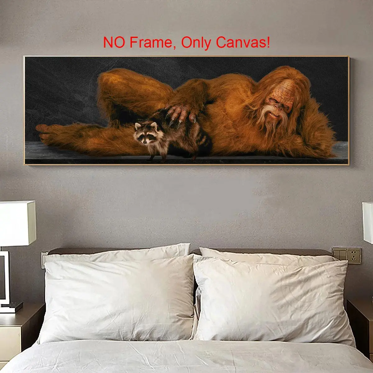 Sasquatch Pattern Canvas Painting without Frame, Unframed Art Print, Modern Wall Art, Wall Art Decor for Home Living Room Bedroom Office, Poster Sasquatch Pattern Canvas Painting without Frame, Unframed Art Print, Modern Wall Art, Wall Art Decor for Home Living Room Bedroom Office, Poster