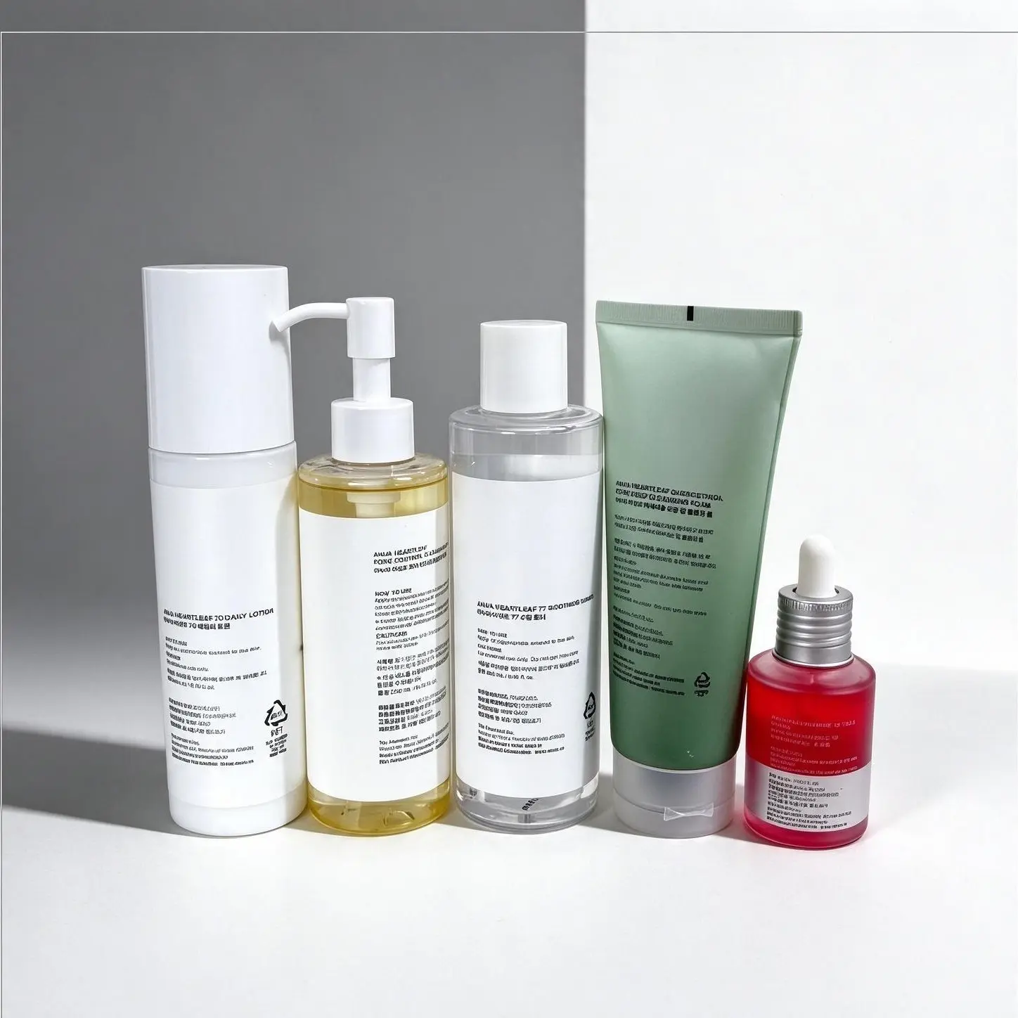 ‮ aunA ‬ Ultimate Glass Skin Skincare Set | Korean Beauty Routine with Cleansing Oil, Toner, Niacinamide Dark Spot Serum & Hydrating Lotion