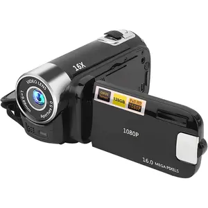 Digital Camcorder, DH-90 16X Digital Zoom 2.7 Inch Colourful Display Screen, High Definition Camera Image Video Shooting Camcorder US Plug 110-240V