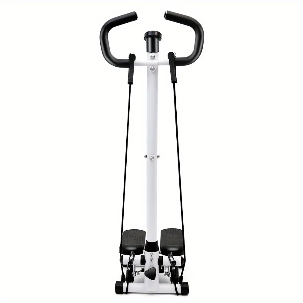 Stair Stepper for Exercises-Twist Stepper with Handlebar and Resistance Bands for 330lbs Weight Capacity, Without Battery